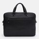 Мужской кожаный портфель Borsa Leather K166442bl-black фото