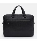 Чоловічий шкіряний портфель Borsa Leather K166442bl-black картинка, зображення, фото