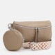 Женская кожаная сумка Borsa Leather K15-5813be-beige фото