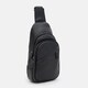 Чоловічий шкіряний рюкзак через плече Borsa Leather K1616D-black картинка, зображення, фото
