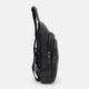 Мужской кожаный рюкзак через плечо Borsa Leather K1616D-black фото