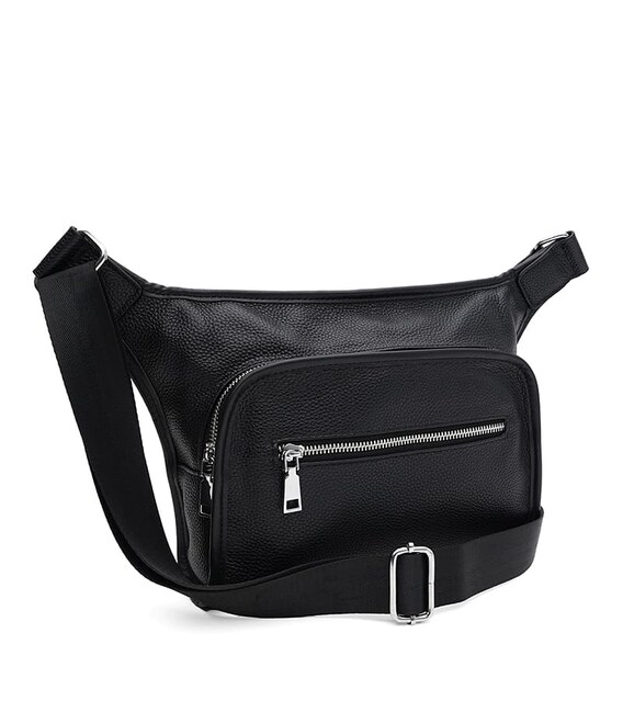 Чоловіча шкіряна сумка Borsa Leather K166317bl-black картинка, зображення, фото