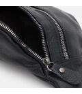 Чоловіча шкіряна поясна сумка Borsa Leather K1018bl-black картинка, зображення, фото