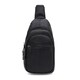 Мужской кожаный рюкзак через плечо Borsa Leather K1619f-black фото