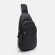 Мужской кожаный рюкзак через плечо Borsa Leather K1619f-black фото
