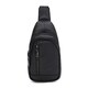 Мужской кожаный рюкзак через плечо Borsa Leather K1620f-black фото