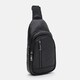 Мужской кожаный рюкзак через плечо Borsa Leather K1620f-black фото