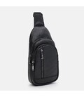 Чоловічий шкіряний рюкзак через плече Borsa Leather K1620f-black картинка, зображення, фото