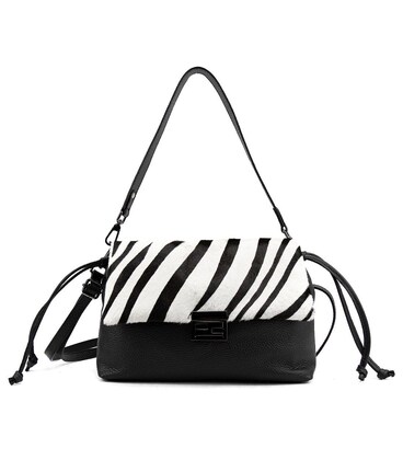 М'яке жіноче кросбоді із натуральної шкіри флотар та хутро під зебру з затяжками Tavinchi CH-8585AW-Y картинка, зображення, фото