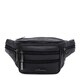 Чоловіча шкіряна сумка на пояс Borsa Leather K1428f-black картинка, зображення, фото