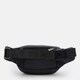 Мужская кожаная сумка на пояс Borsa Leather K1428f-black фото