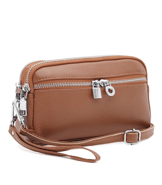 Жіноча шкіряна сумка Borsa Leather K11668or-ginger картинка, зображення, фото