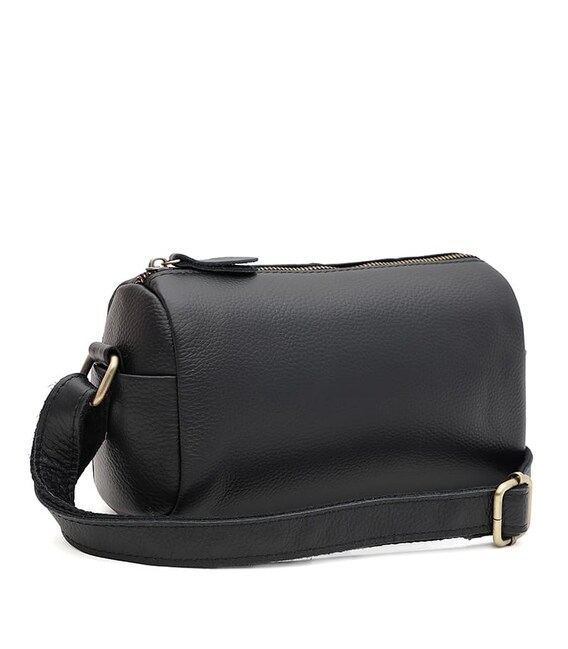 Женская кожаная сумка Borsa Leather K19922bl-black фото, картинка, изображение