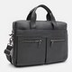 Мужская кожаная сумка Borsa Leather k19006bl-black фото