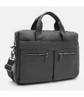Мужская кожаная сумка Borsa Leather k19006bl-black фото, картинка, изображение