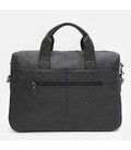 Мужская кожаная сумка Borsa Leather k19006bl-black фото, картинка, изображение