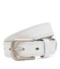 Жіночий шкіряний ремінь Borsa Leather Cv1zk-046w-white картинка, зображення, фото
