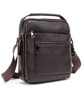Чоловіча шкіряна сумка месенджер Tiding Bag A25F-2217DB картинка, зображення, фото
