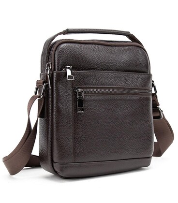Мужская кожаная сумка мессенджер Tiding Bag A25F-2217DB фото, картинка, изображение