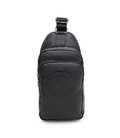 Чоловічий шкіряний рюкзак через плече Borsa Leather K1a1003bl-black картинка, зображення, фото