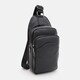 Мужской кожаный рюкзак через плечо Borsa Leather K1a1003bl-black фото