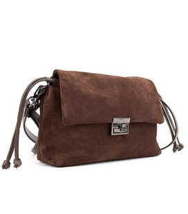 М'яке замшеве жіноче кросбоді із затяжками Tavinchi CH-8585DB-Y картинка, зображення, фото