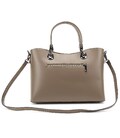 Темно-бежева шкіряна сумка середніх розмірів Firenze Italy F-IT-7627DB картинка, зображення, фото