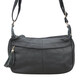 Женская кожаная сумка Borsa Leather 1t300-black фото