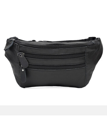 Чоловіча шкіряна сумка Borsa Leather K102-black картинка, зображення, фото