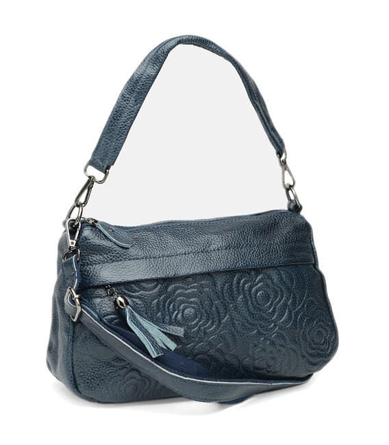 Жіноча шкіряна сумка Keizer k1840-blue картинка, зображення, фото