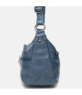 Женская кожаная сумка Keizer k1105-blue фото, картинка, изображение