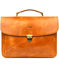 Шкіряний чоловічий портфель на два відділення TARWA GBalc-2067-4lx медовий картинка, зображення, фото