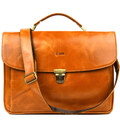 Шкіряний чоловічий портфель на два відділення TARWA GBalc-2067-4lx медовий картинка, зображення, фото