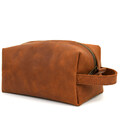Шкіряний несесер косметичка TARWA RB-8033-4lx коньячний крейзі хорс картинка, зображення, фото