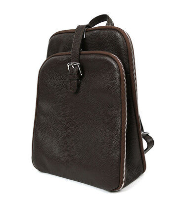 Шкіряний італійський рюкзак Firenze HB03334C кавовий фото, картинка, изображение