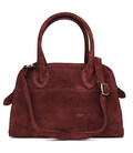 Замшева сумка тоут Італія Firenze fz3752_bordo бордо фото, картинка, изображение
