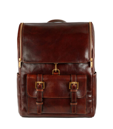 Великий шкіряний рюкзак - The Odyssey - Коричневий колір - Time Resistance 5214401 картинка, зображення, фото