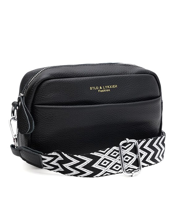 Жіноча шкіряна сумка Borsa Leather K15-5818bl-black картинка, зображення, фото