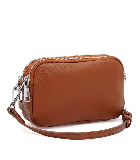 Жіноча шкіряна сумка Borsa Leather K15-605gi-ginger картинка, зображення, фото