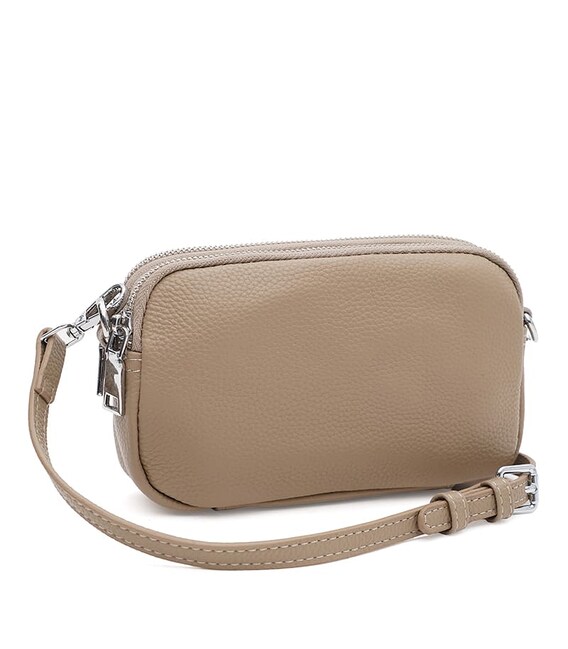 Жіноча шкіряна сумка Borsa Leather K15-605be-beige картинка, зображення, фото