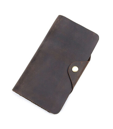 Модне шкіряне портмоне JohnMcDee 8032 на кнопці картинка, зображення, фото