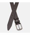 Ремінь з натуральної шкіри чоловічий 115×3.5 / пояс для брюків, коричневий картинка, зображення, фото