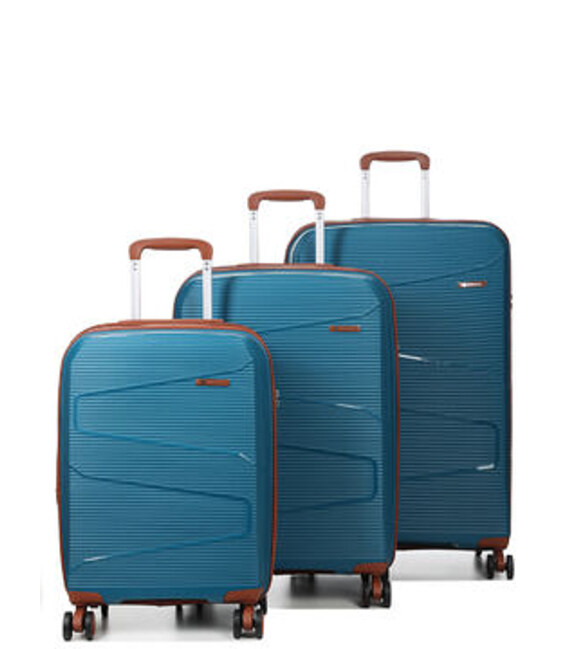 Набор чемоданов Airtex 293 Worldline синий фото, картинка, изображение