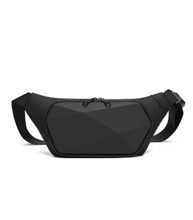 Мужская сумка бананка черного цвета Confident ATN02-BLH7210A фото, картинка, изображение