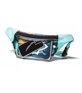 Сумка на пояс S м'ятний, прозорий фото, картинка, изображение
