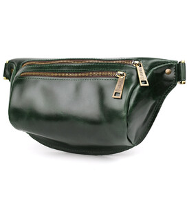 Напоясна сумка бананка в розмірі TARWA GE-3105-2lx 2 відділення зелена фото, картинка, изображение