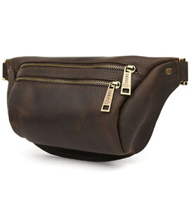 Сумка бананка в розмірі М TARWA RC-3105-3lx коричнева 3 відділення картинка, зображення, фото