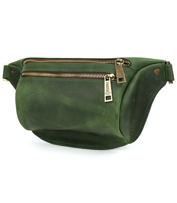 Напоясна сумка бананка в розмірі TARWA RE-3105-3lx зелена 3 відділення фото, картинка, изображение