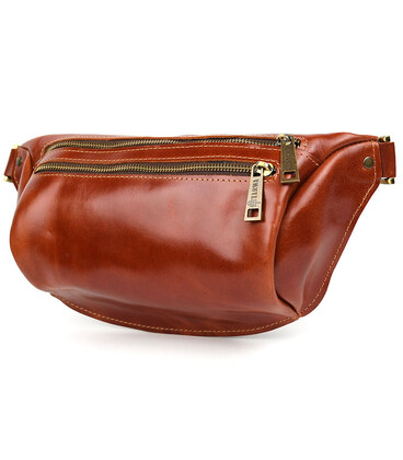 Сумка бананка в розмірі L TARWA GBalc-3106-3lx 3 відділення коньячна фото, картинка, изображение