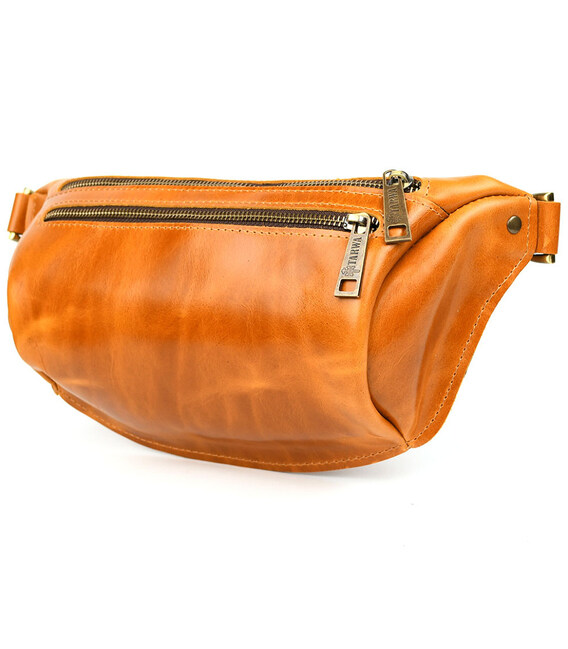 Сумка бананка в розмірі L TARWA GY-3106-3lx 3 відділення руда фото, картинка, изображение